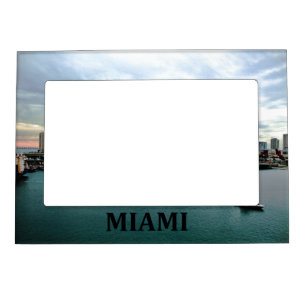 Miami Florida Skyline Waterfront Photo Frame