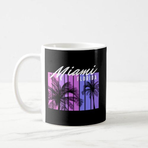 Miami Florida South Beach 80S Vaporwave Coffee Mug