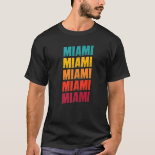 Miami Florida Souvenir Retro Vintage Miami T-Shirt