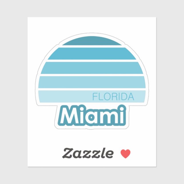 Miami Florida Sticker (Sheet)
