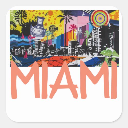 Miami Florida Stickers