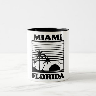 Miami,Florida Two-Tone Coffee Mug