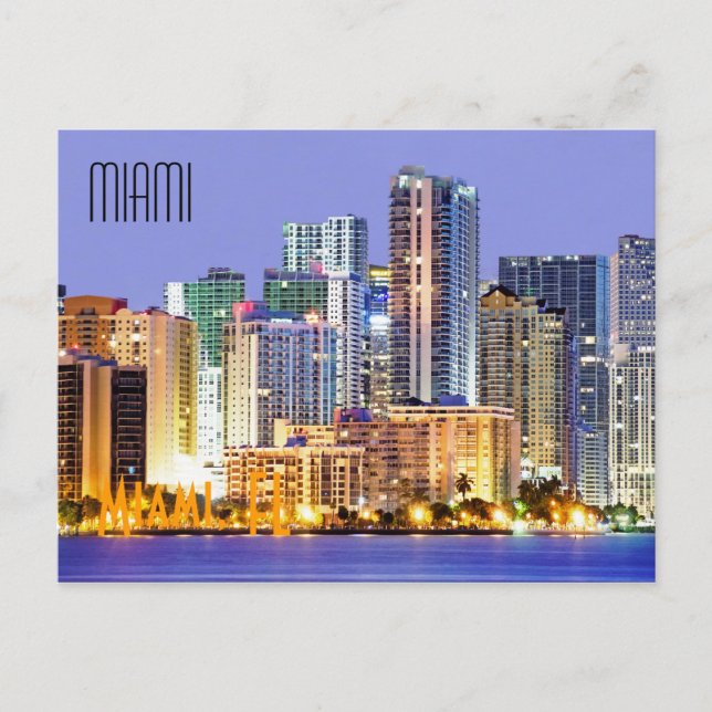 Miami, Florida, U.S.A. Postcard (Front)