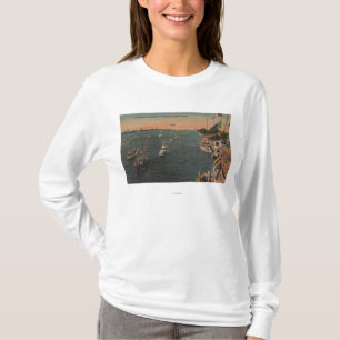 Miami, Florida - View of Fishing T-Shirt