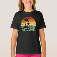 Miami Florida Vintage Palm Trees Summer Beach