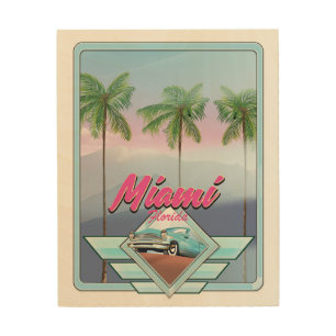 Miami Florida Vintage travel poster