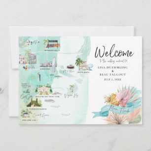 Miami Florida   Wedding Weekend Itinerary Map