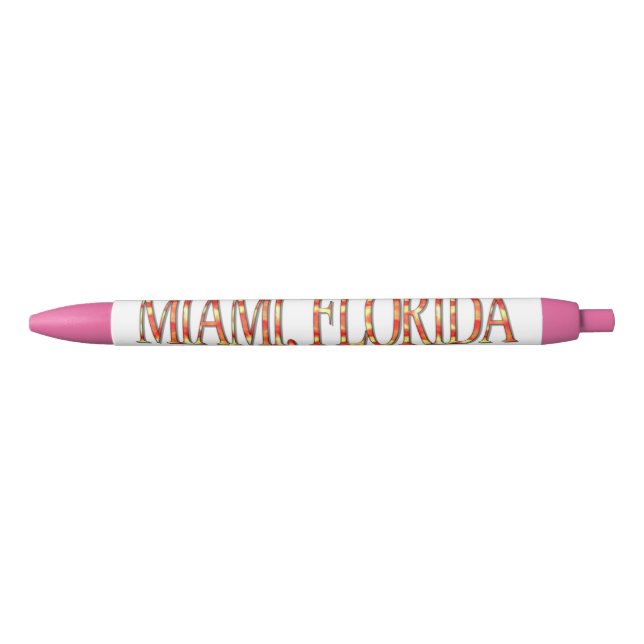 Miami, Florida - Yellow/Orange Pen (Front)