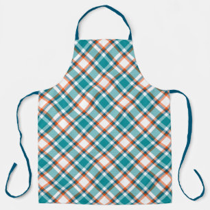 Miami Football Plaid Apron