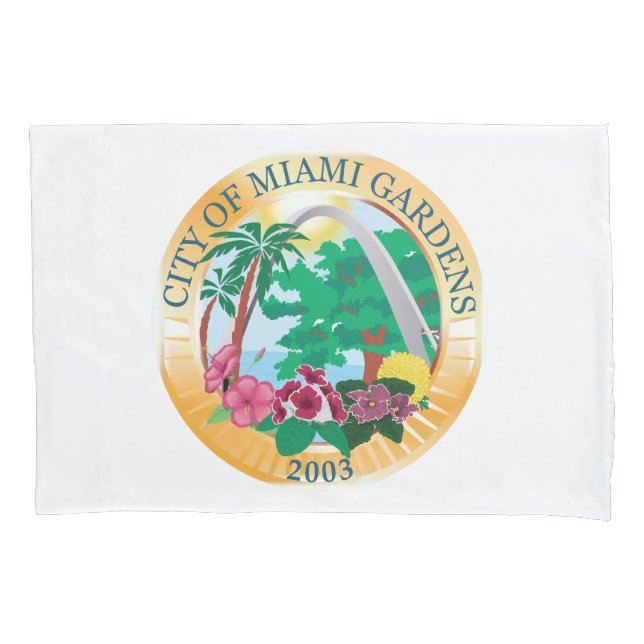 Miami Gardens (Florida) City Seal Pillow Case (Front-Left)