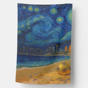 Miami Golden Shore Soccer Fine House Flag
