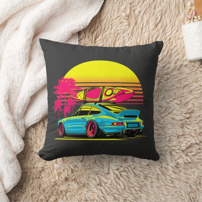 MIAMI GT SUMMER VIBES THROW PILLOW (Blanket)