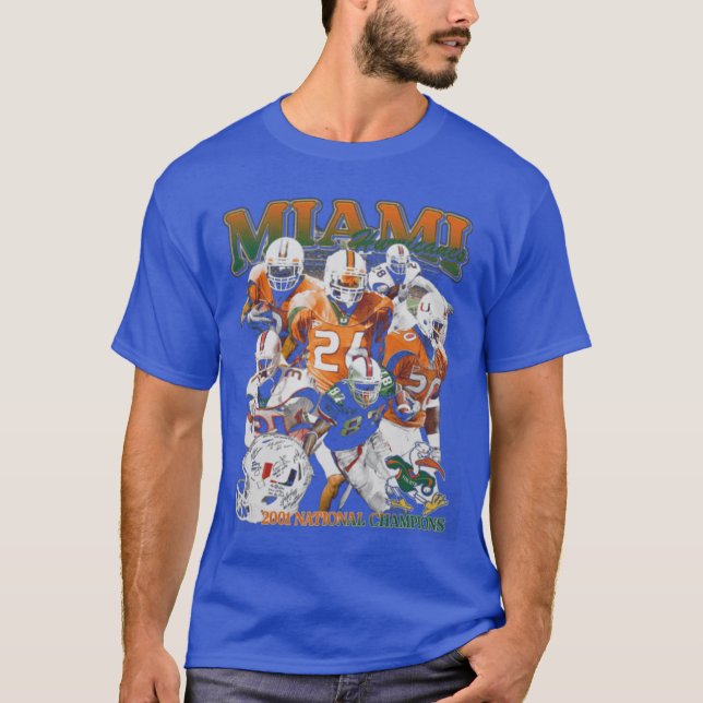 Miami Hurricanes 2001 Championship funny T-Shirt (Front)
