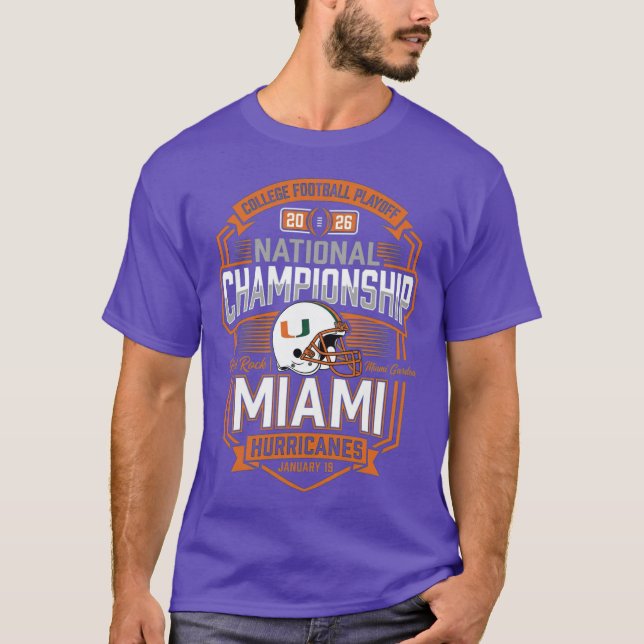 Miami Hurricanes CFP National Championship 2026 bo T-Shirt (Front)