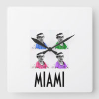 ~Miami Izzy~ MIAMI VICE IZZY POP ART WALLCLOCK!