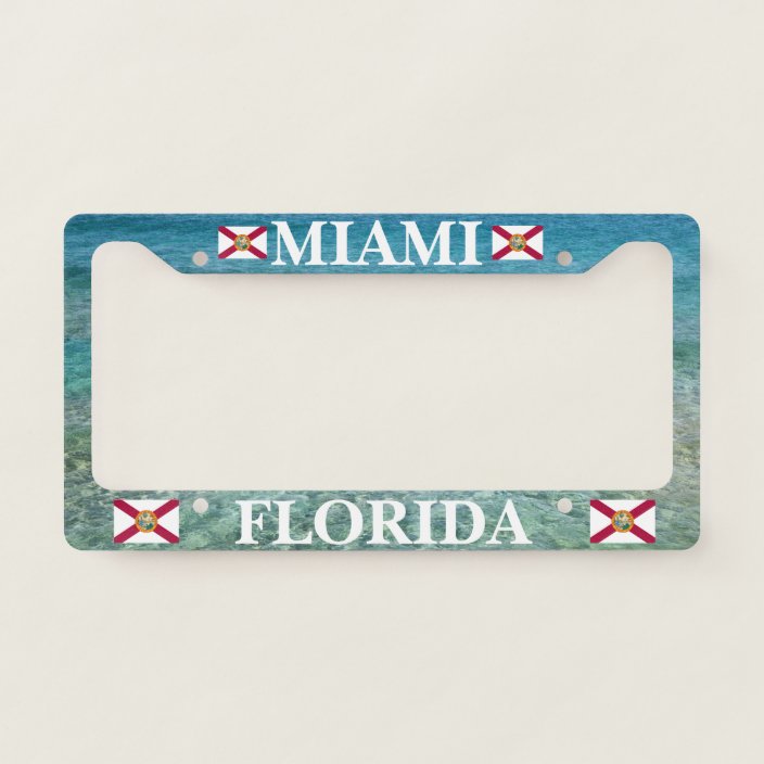 Miami License Plate Frame