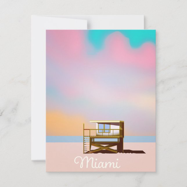 Miami Lifeguard Travel poster (Front)