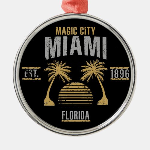 Miami Metal Ornament