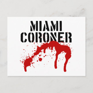 Miami Metro PD Coroner Postcard