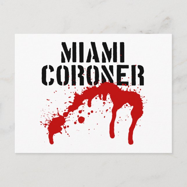 Miami Metro PD Coroner Postcard (Front)