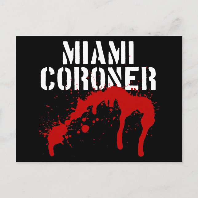 Miami Metro PD Coroner Postcard (Front)