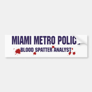 MIAMI METRO POLICE BUMPER STICKER
