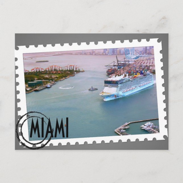 ~Miami~ MIAMI POSTCARD, CUSTOMIZE IT! Postcard (Front)