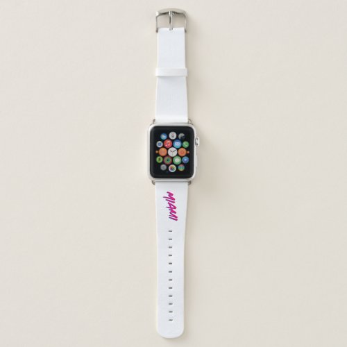 Miami Neon Colors New Retro Style Minimalism Apple Watch Band