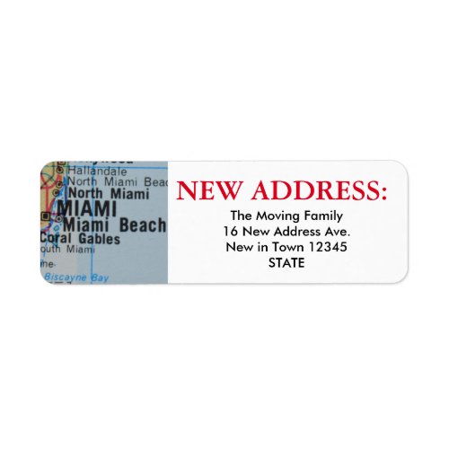 Miami New Address Label