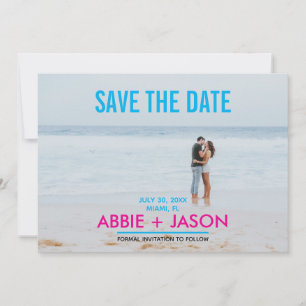 Miami Nights Photo Save The Date