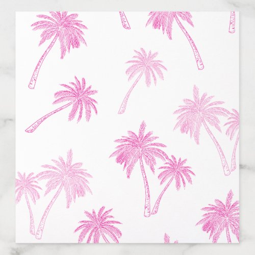 Miami Nights Pink Palm Trees Envelope Liner
