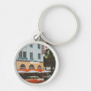 Miami Ocean Drive Travel Souvenir Keychain