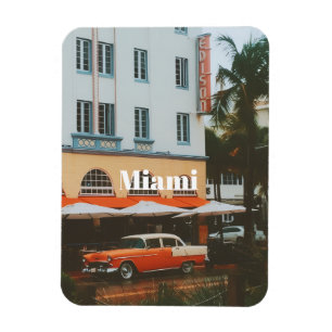 Miami Ocean Drive Travel Souvenir Magnet