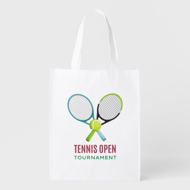 Miami Open Tennis Tournament  Grocery Bag (Front)