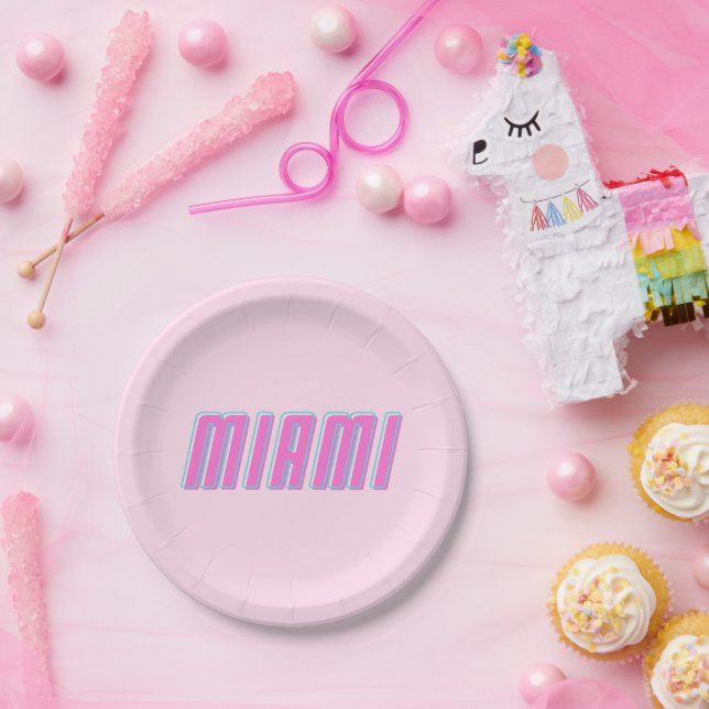Miami Paper Plates (Party)