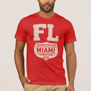 Miami Paradise Found Florida Graphic T-Shirt
