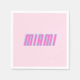 Miami Pink Napkins