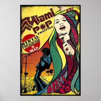 MIAMI POP FESTIVAL CLASSIC POSTER
