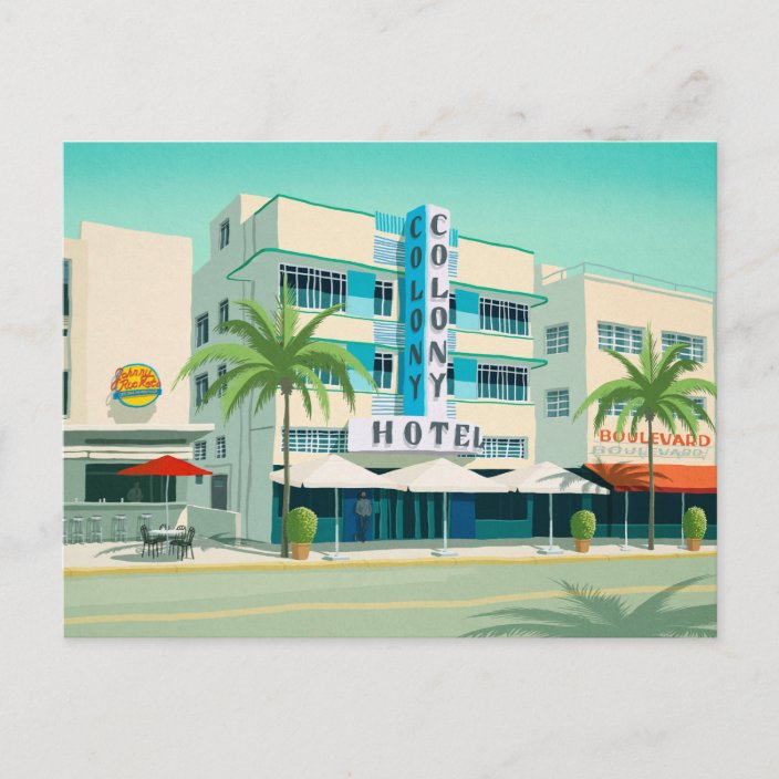 Miami Postcard | Zazzle