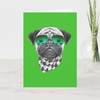 Miami Pug Card