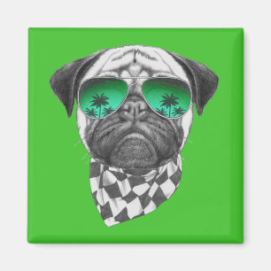 Miami Pug Magnet