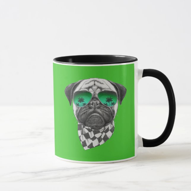 Miami Pug Mug (Right)