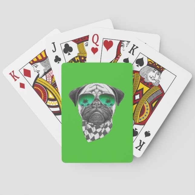Miami Pug Poker Cards (Back)