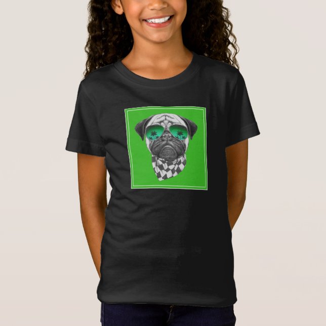 Miami Pug T-Shirt (Front)