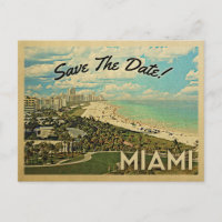 Miami Save The Date Florida City Coast