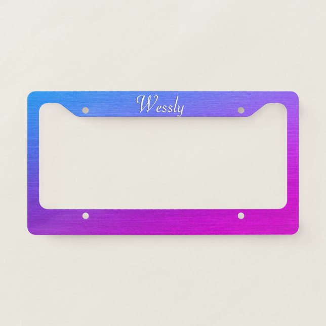 Miami Shine  Personal License Plate Frame (Front)
