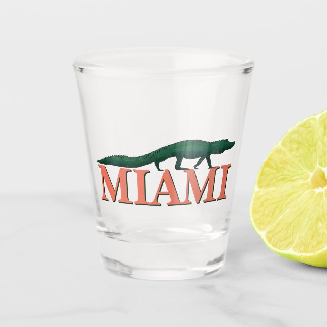 Miami shot glass (Front)