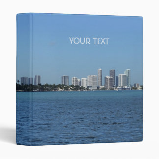 Miami Skyline 3 Ring Binder