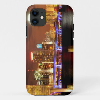 Miami skyline at night, Florida iPhone 11 Case