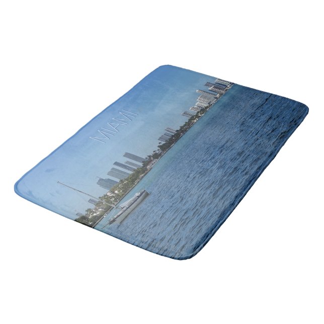 Miami Skyline Bath Mat (Angled)